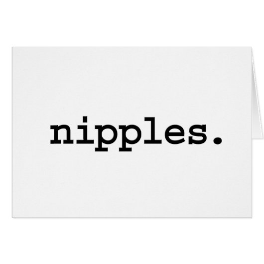 nipples. cards (Front Horizontal)