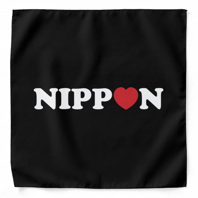 Nippon Love Heart Bandana (Front)