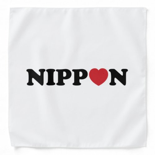 Nippon Love Heart Bandana