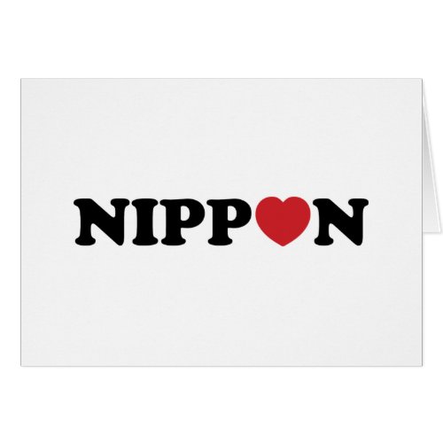 Nippon Love Heart Card