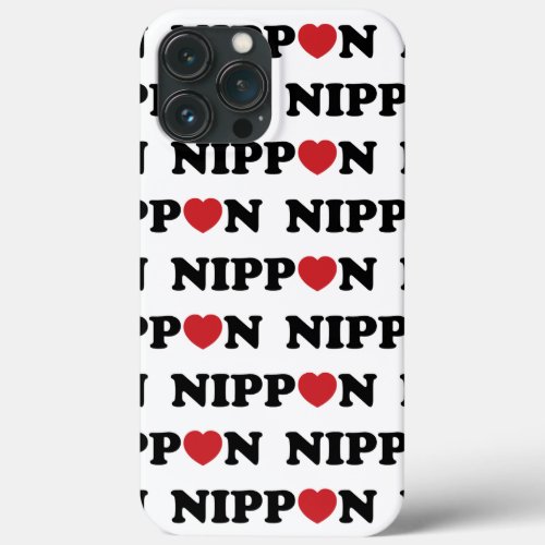 Nippon Love Heart iPhone 13 Pro Max Case