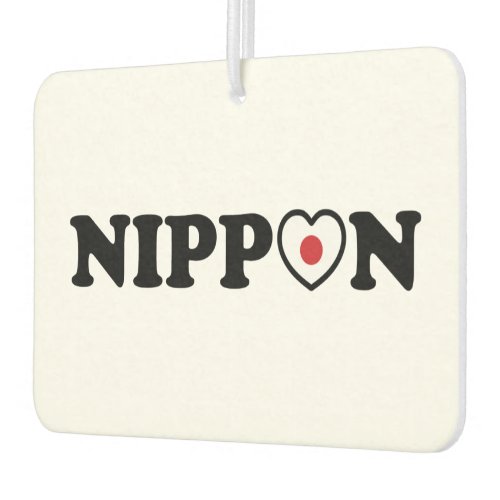 Nippon Love Heart Flag Air Freshener