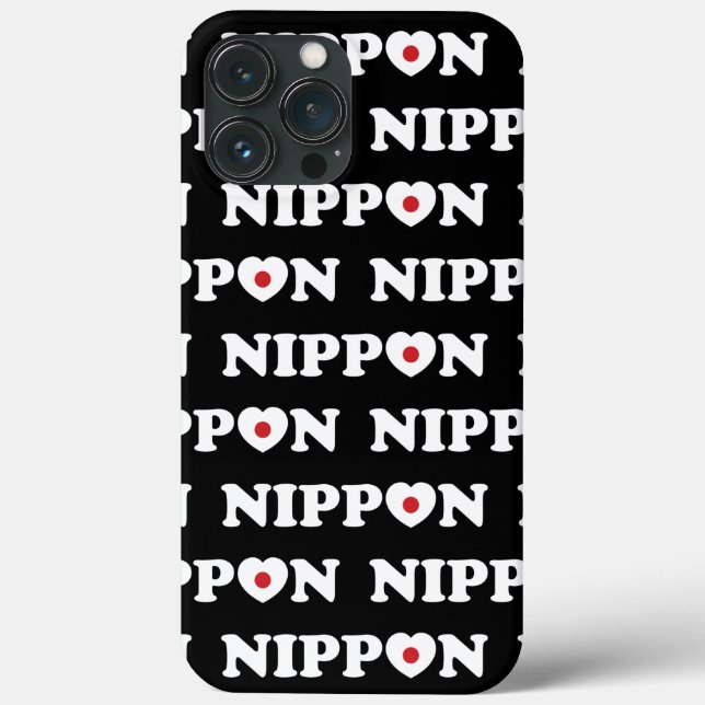 Nippon Love Heart Flag Case-Mate iPhone Case (Back)