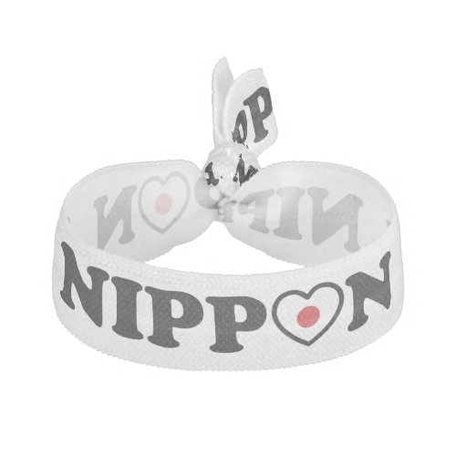 Nippon Love Heart Flag Elastic Hair Tie