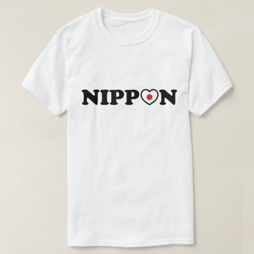 Nippon Love Heart Flag T_Shirt
