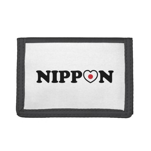 Nippon Love Heart Flag Trifold Wallet