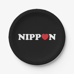 Nippon Love Heart Paper Plates