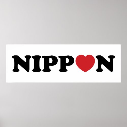 Nippon Love Heart Poster