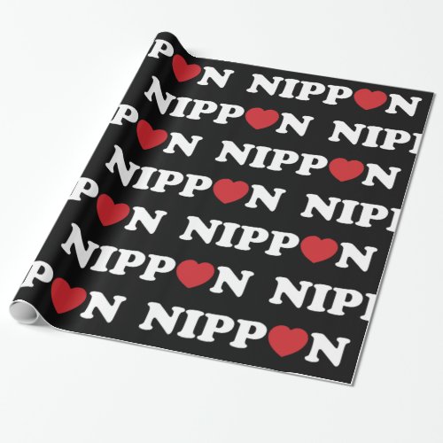 Nippon Love Heart Wrapping Paper