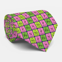 Nippon periodic table patriotic tie 1