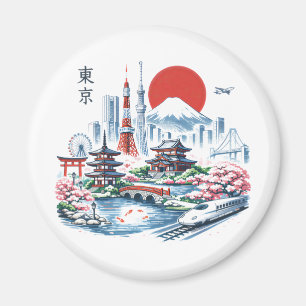 Nippon Sakura Tokyo Sakura  Magnet