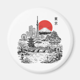 Nippon Sakura Tokyo Sakura  Magnet