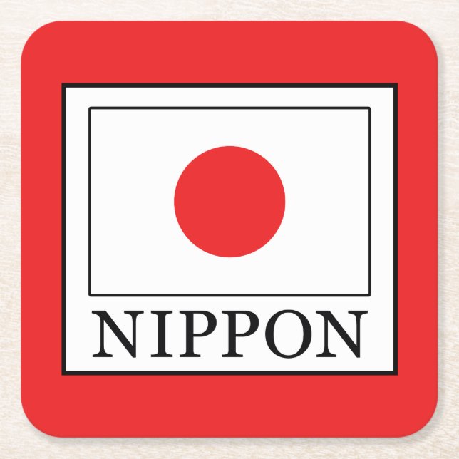 Nippon Square Paper Coaster (Front)
