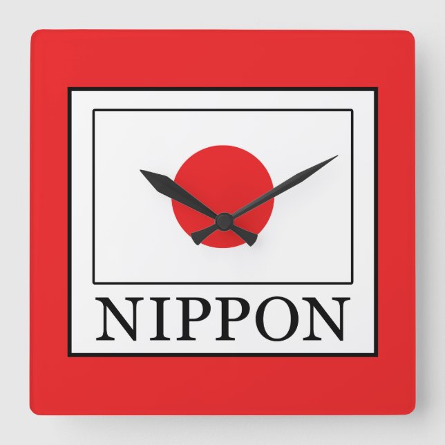 nippon square wall clock (Front)