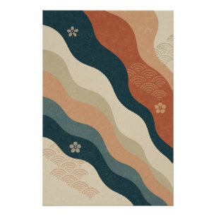 Nippones Waves - Poster Japanese Vintage Patterns