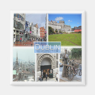 NIR012 DUBLIN, Northern Ireland, Fridge Magnet