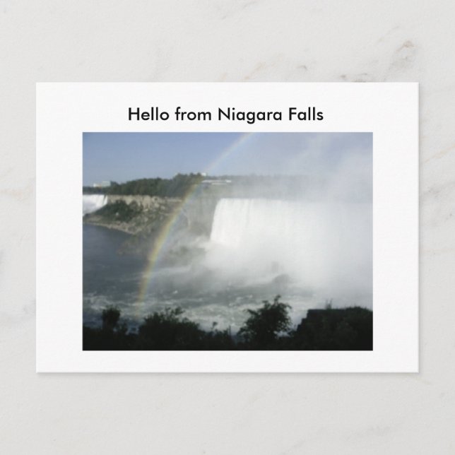 Niragara Fall (70), Hello from Niagara Falls Postcard (Front)