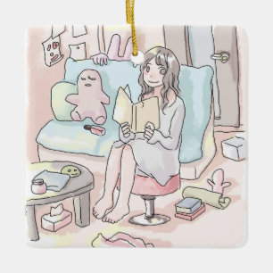 Nirakujiku Ceramic Ornament