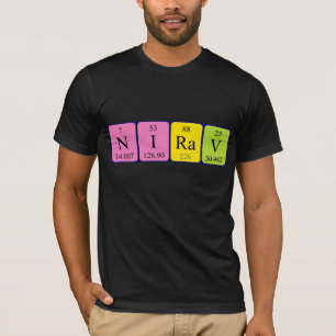 Nirav periodic table name shirt