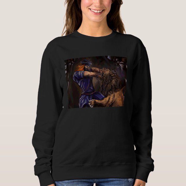 Nirbhau Nirvair Sikh Warrior Punjabi Desi Indian T Sweatshirt (Front)