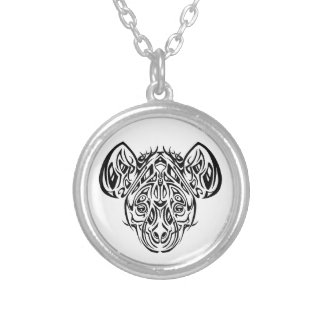 Nire's Hyena Tribal Design Silver Plated Necklace