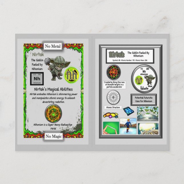 Nirtak Presents Nihonium Trading Card (Front)