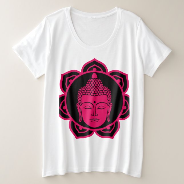 Nirvana Buddhist Plus Size T-Shirt (Design Front)
