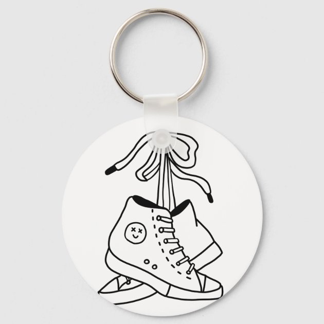 White hotsell converse keychain