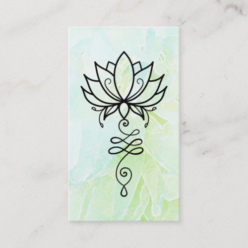 *~* Nirvana Lotus Ombre Yoga .  Sacred Geometry Business Card