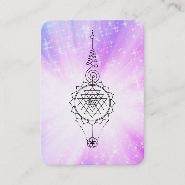 *~* Nirvana Reiki Energy Healing Rays  Sparkle Business Card (Front)