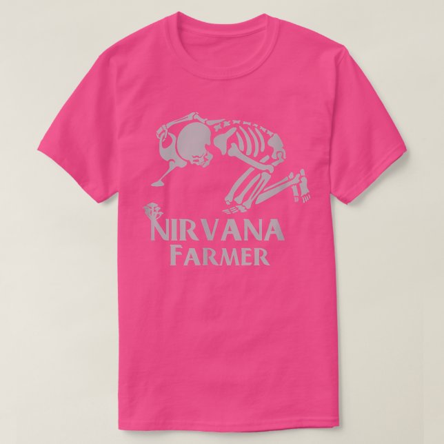 nirvana Skeleton Farmer  T-Shirt (Design Front)