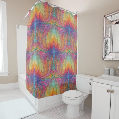 Nirvanic Fire Shower Curtain