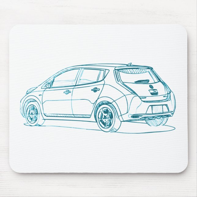 Nis Leaf EV6 2010 Mouse Pad (Front)