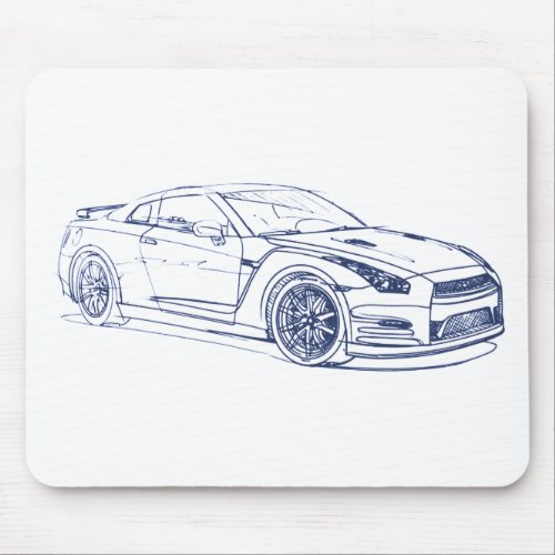 Nis Skyline GTR 2013 R35 Mouse Pad