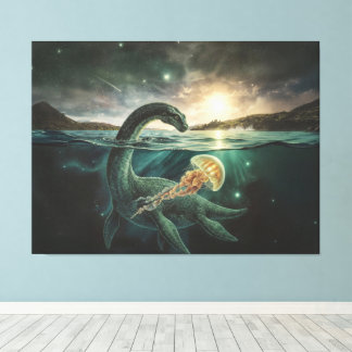 Niseag The Loch Ness Guardian | Bio-Magic Fantasy Canvas Print