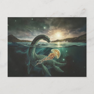 Niseag The Loch Ness Guardian | Bio-Magic Fantasy Postcard