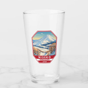Niseko Hokkaido Japan Winter Travel Art Vintage Glass
