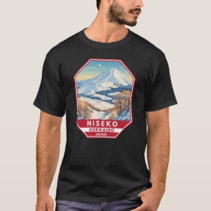 Niseko Hokkaido Japan Winter Travel Art Vintage T-Shirt