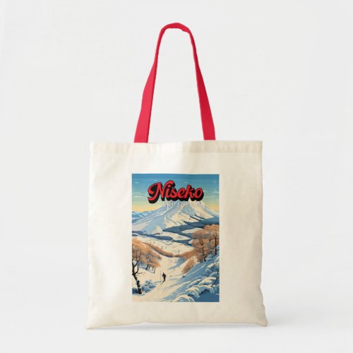 Niseko Hokkaido Japan Winter Travel Art Vintage Tote Bag
