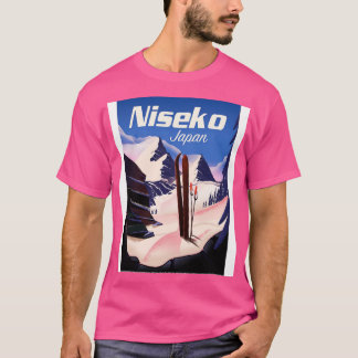 Niseko Hokkaido vintage style ski poster T-Shirt