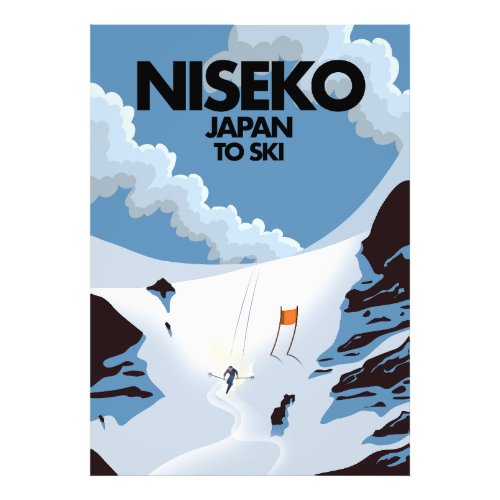 Niseko Japan ski print