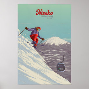 Niseko Japan Ski Resort Travel Poster