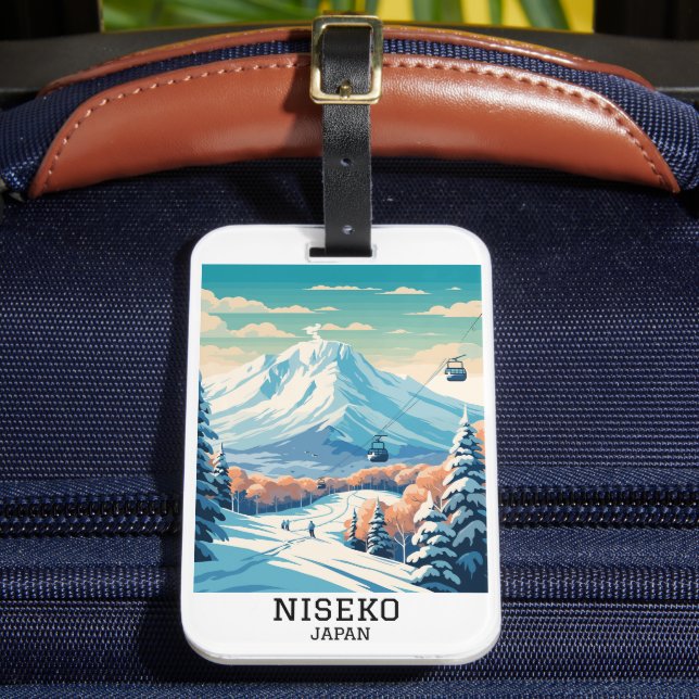 Niseko Japan Winter Travel  Luggage Tag (Front Insitu 2)