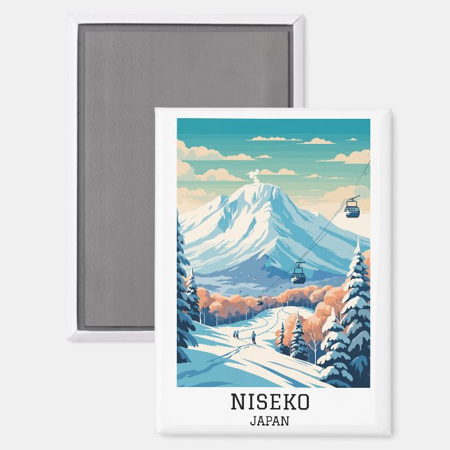 Niseko Japan Winter Travel  Magnet (Front/Back)