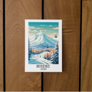 Niseko Japan Winter Travel Postcard
