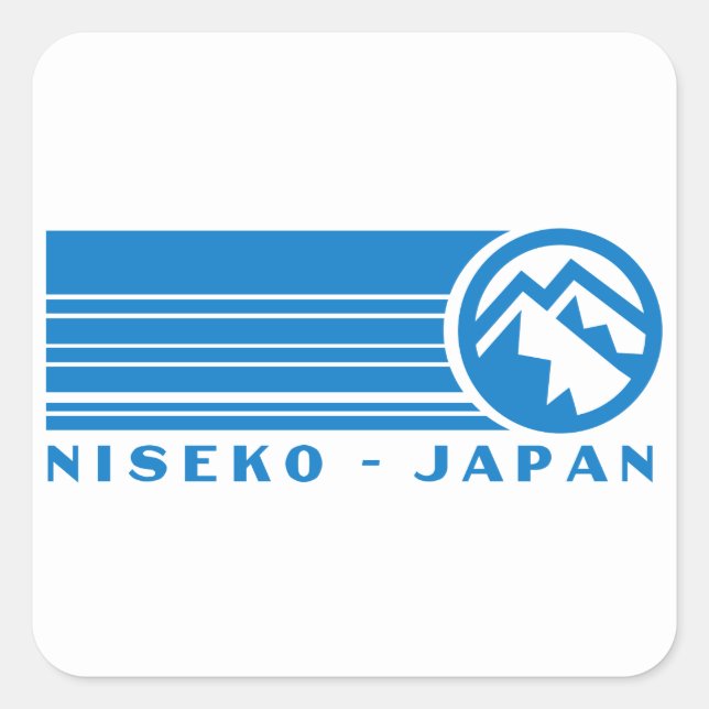 Niseko Ski Japan Square Sticker (Front)
