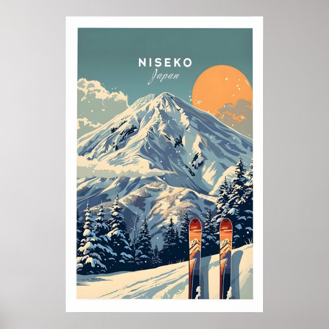 Niseko Wall Art Ski Print 1 (Front)