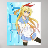 Chitoge Kirisaki Nisekoi False Love Card Anime | Art Board Print