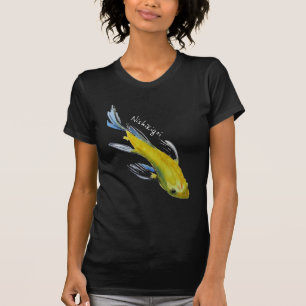 Nishikigoi Yellow koi Japanese watercolour fish T-Shirt