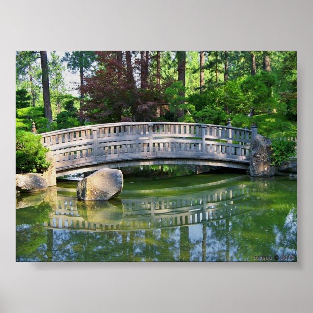 Nishinomiya Japanese Garden at Manito Park Poster (Front)